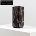 Elegant Black Marble Flower Vase, Modern Home Decor, Dining Room Accent