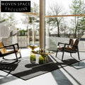 Elegant Black Modern Hand-Tufted Custom Living Room Accent Carpet