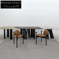 Elegant Black PU Leather Solid Wood Dining Chair for Modern Homes & Cafes