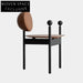 Elegant Black PU Leather Solid Wood Dining Chair for Modern Homes & Cafes