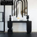 Elegant Black Solid Wood Italian Design Hallway Entry Console Table