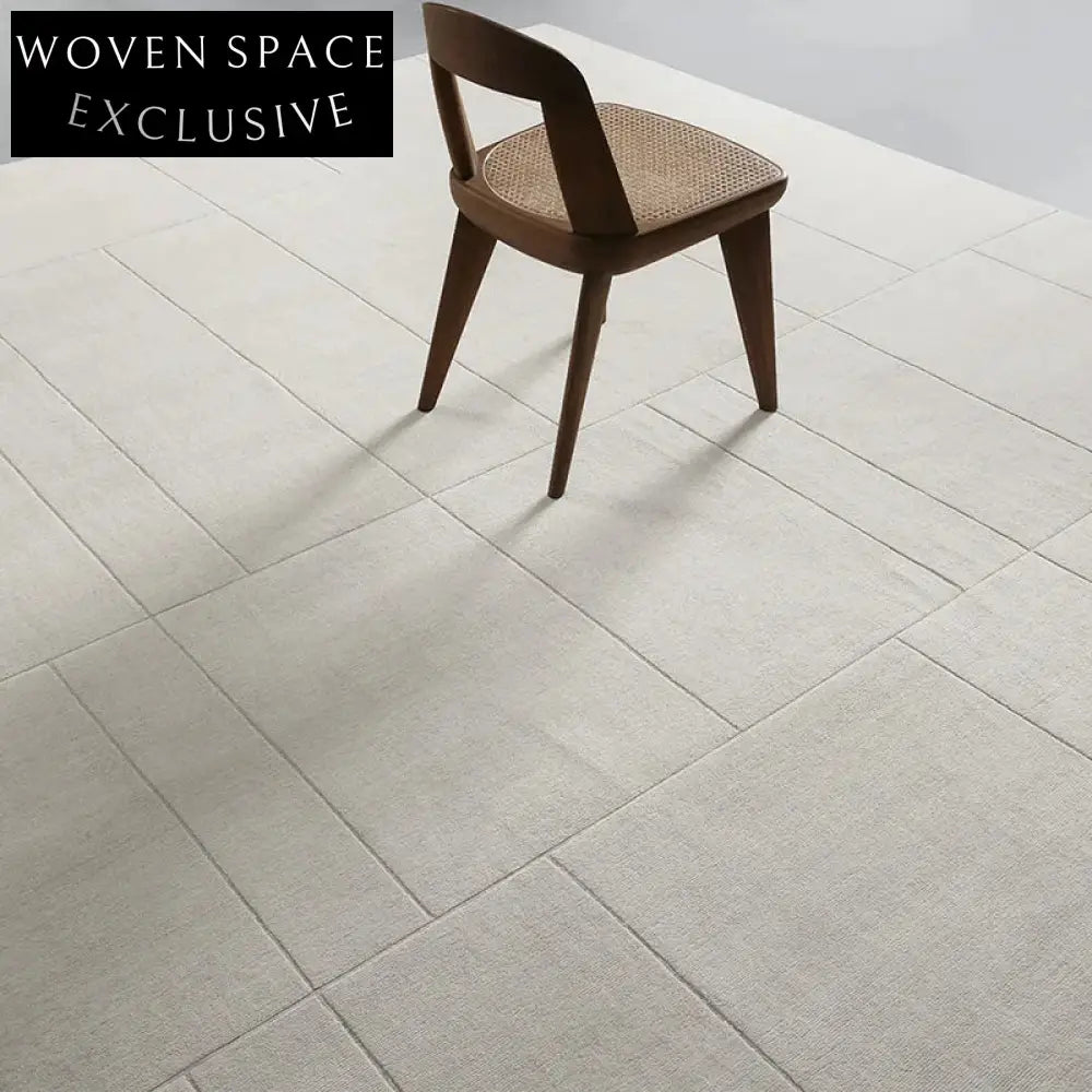 Elegant Black White Striped Large Area Rug, Handmade Polyester Modern Living Room Carpet