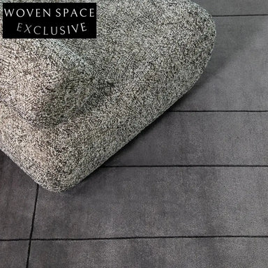 Elegant Black White Striped Large Area Rug, Handmade Polyester Modern Living Room Carpet