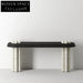 Elegant Black Wood Console Table for Modern Hallway and Living Room Entry