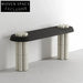Elegant Black Wood Console Table for Modern Hallway and Living Room Entry
