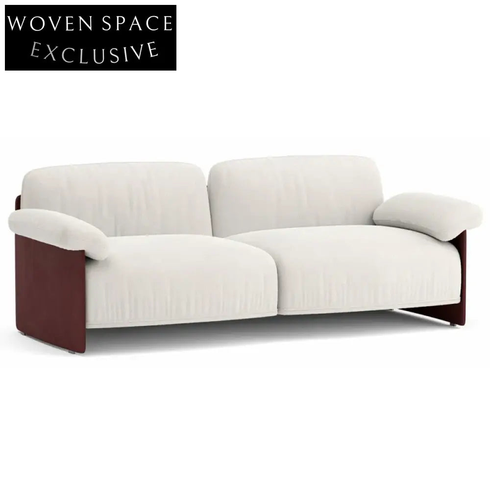 Elegant Boucle Upholstered Solid Wood Relaxing Lounge Armchair