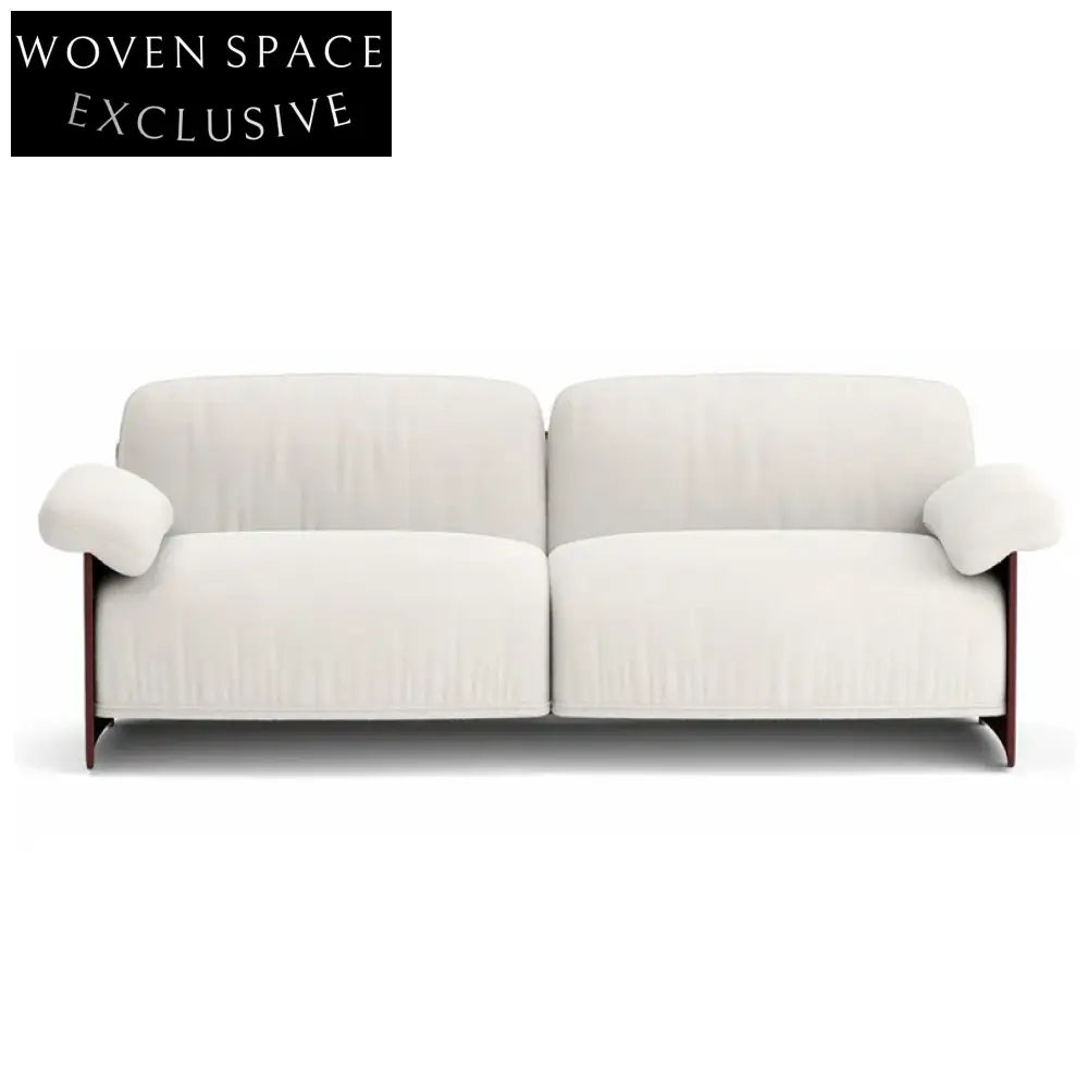 Elegant Boucle Upholstered Solid Wood Relaxing Lounge Armchair