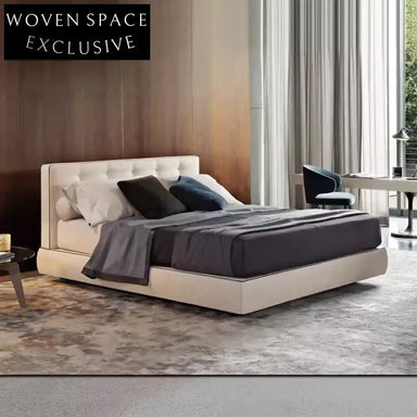 Elegant Boutique Solid Wood Upholstered Hotel Style Sofa Bed