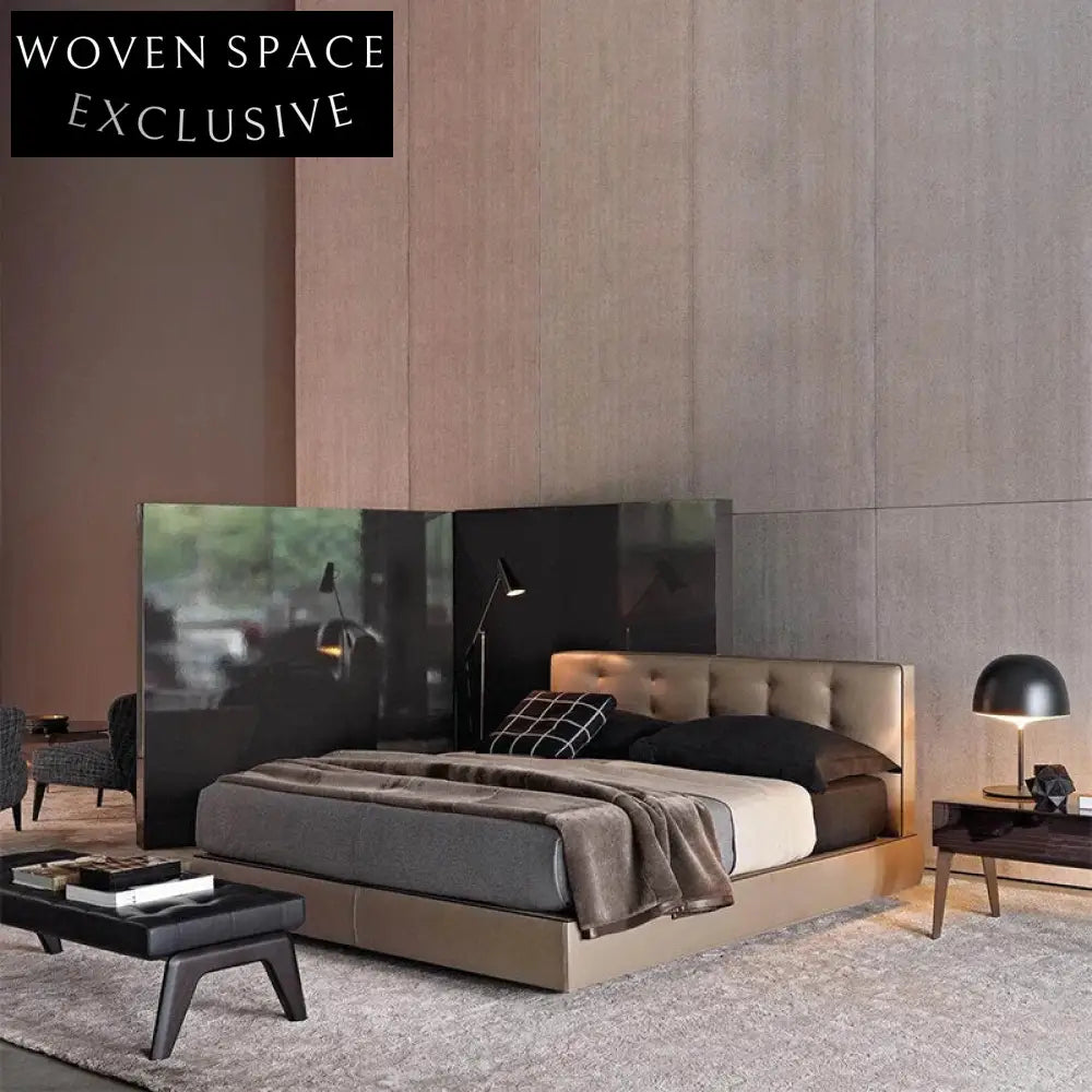 Elegant Boutique Solid Wood Upholstered Hotel Style Sofa Bed