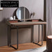 Elegant Bronze Wood Metal Leg Mirror Modern Vanity Table