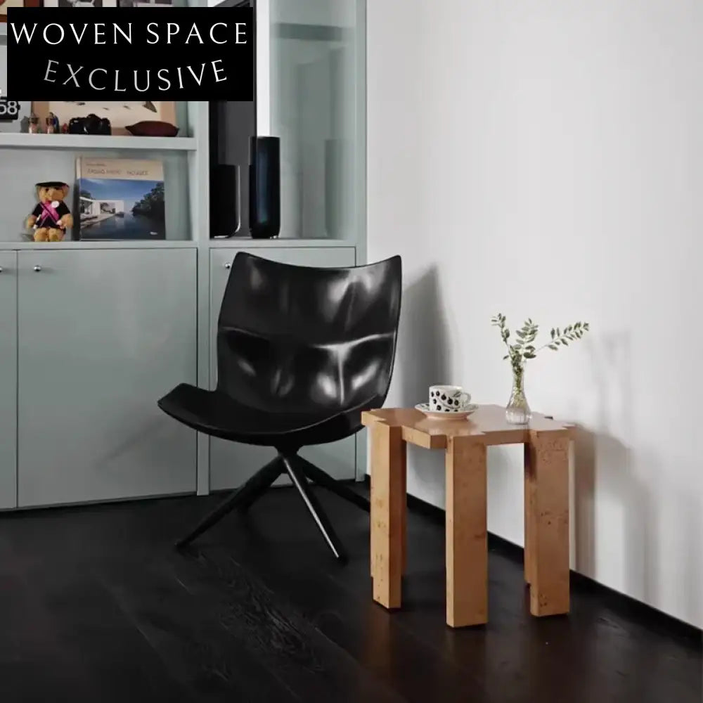 Elegant Burl Wood Square Coffee Table Modern Solid Side Living Room Furniture