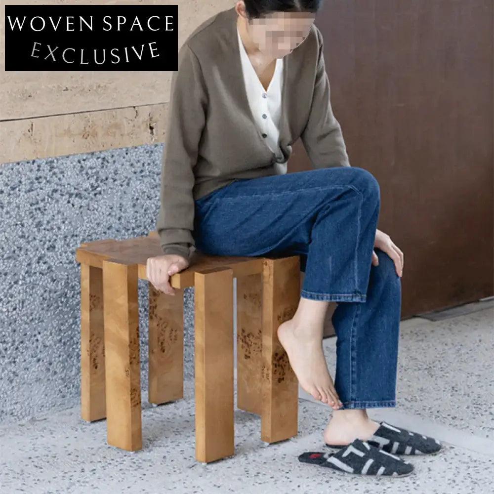 Elegant Burl Wood Square Coffee Table Modern Solid Side Living Room Furniture