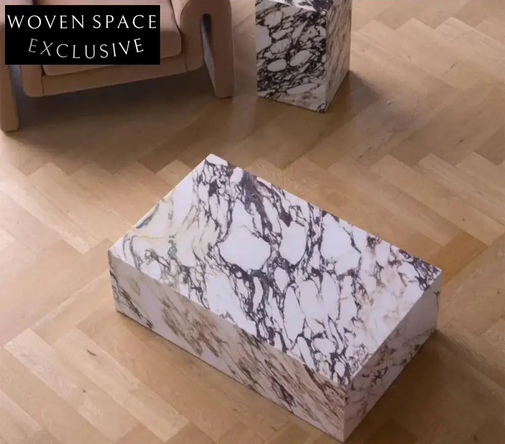 Luxury Oval Calacatta Viola Marble Coffee Table for Elegant Living Rooms