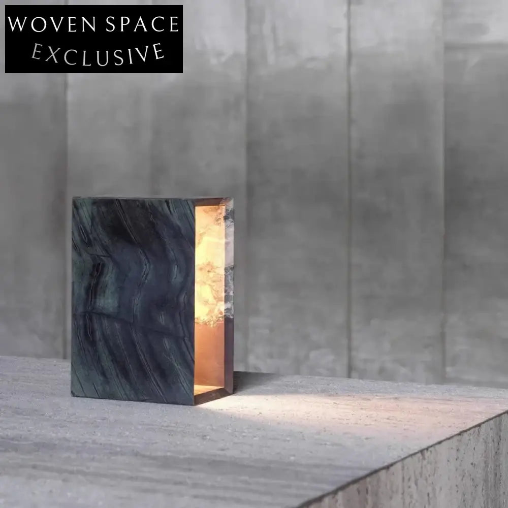 Elegant Calacatta Viola Marble Square Votive Candle Holder