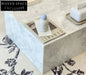 Tostone Elegant Carrara White Marble Rectangle Coffee Table for Living Room
