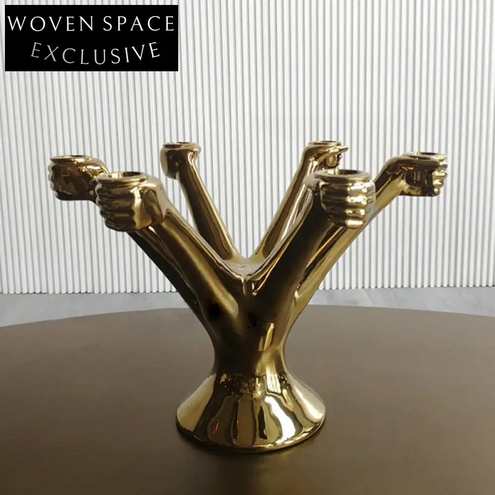 Elegant Ceramic Retro Home Decor Candlestick Holder for Weddings & Events