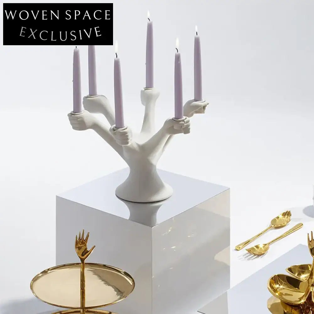 Elegant Ceramic Retro Home Decor Candlestick Holder for Weddings & Events