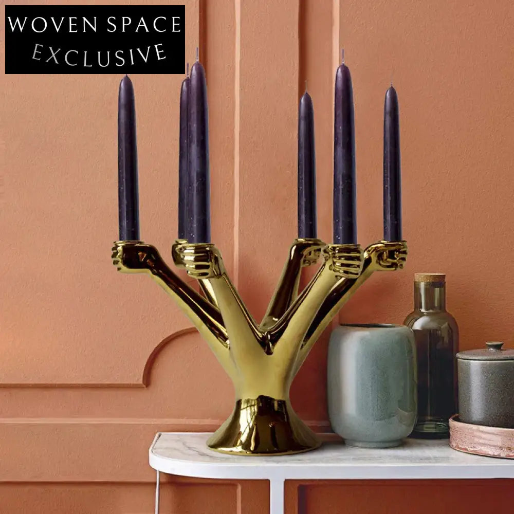 Elegant Ceramic Retro Home Decor Candlestick Holder for Weddings & Events