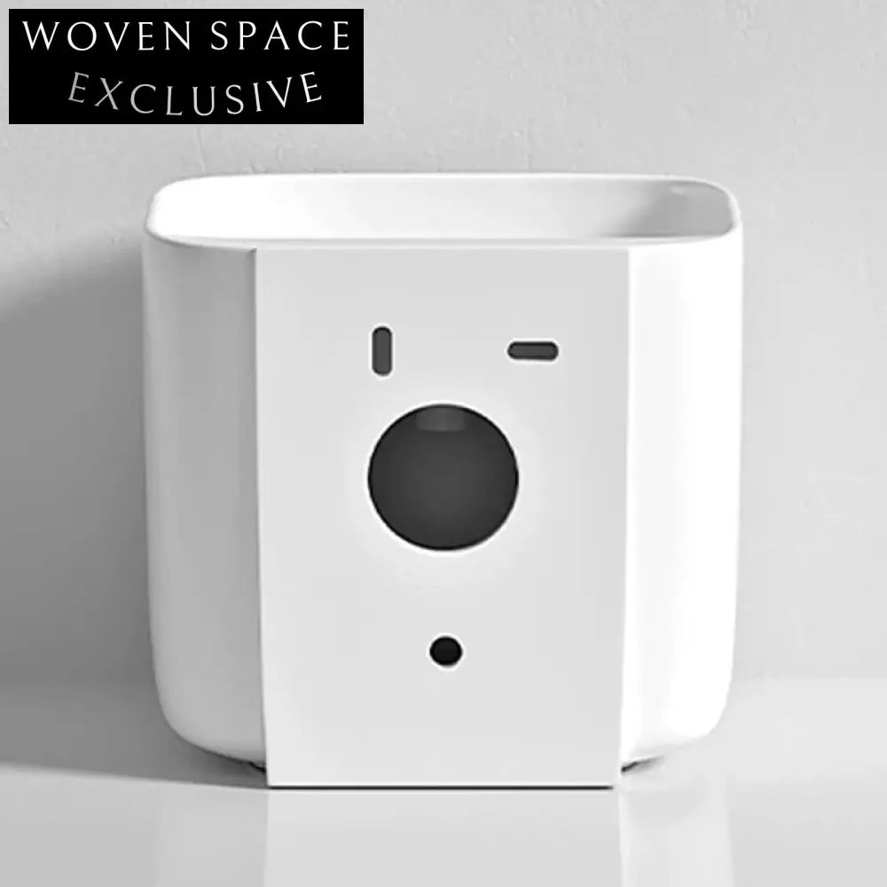 Elegant Ceramic Wall Mount Bathroom Sink, Modern Italian Design White Finish