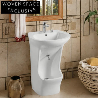 Elegant Ceramic Wudu Foot Wash Basin for Bathroom & Mosque Rituals