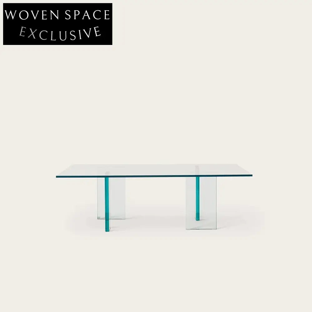 Elegant Clear Acrylic Square Modern Living Room Center Coffee Table