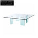 Elegant Clear Acrylic Square Modern Living Room Center Coffee Table