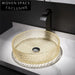 Elegant Clear Tempered Glass Round Vessel Sink for Modern Bathroom Countertop