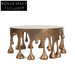 Elegant Copper Retro Drop Shape Round Coffee Table for Luxury Living Spaces