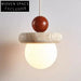 Elegant Cream Travertine Bedside Pendant Light, Smart Home Decor Chandelier