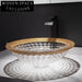 Elegant Crystal Glass Round Countertop Bathroom Vessel Sink