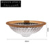 Elegant Crystal Glass Round Countertop Bathroom Vessel Sink