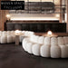Elegant Curved Lamb Wool S-Shape Modular Sectional Sofa for Living Room