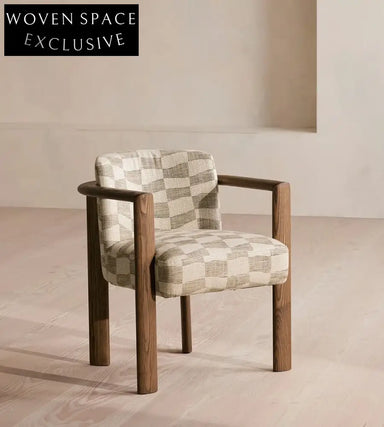 Modern Customizable Solid Wood & Fabric Dining Chair for Home & Restaurant
