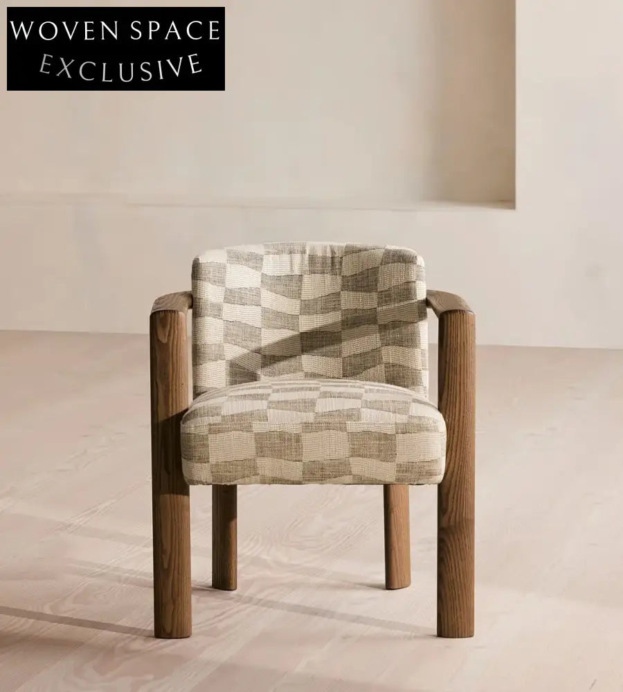 Modern Customizable Solid Wood & Fabric Dining Chair for Home & Restaurant