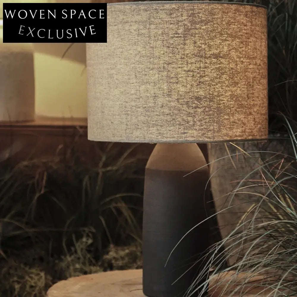 Elegant Cylindrical Ceramic Table Lamp with Touch Control LED