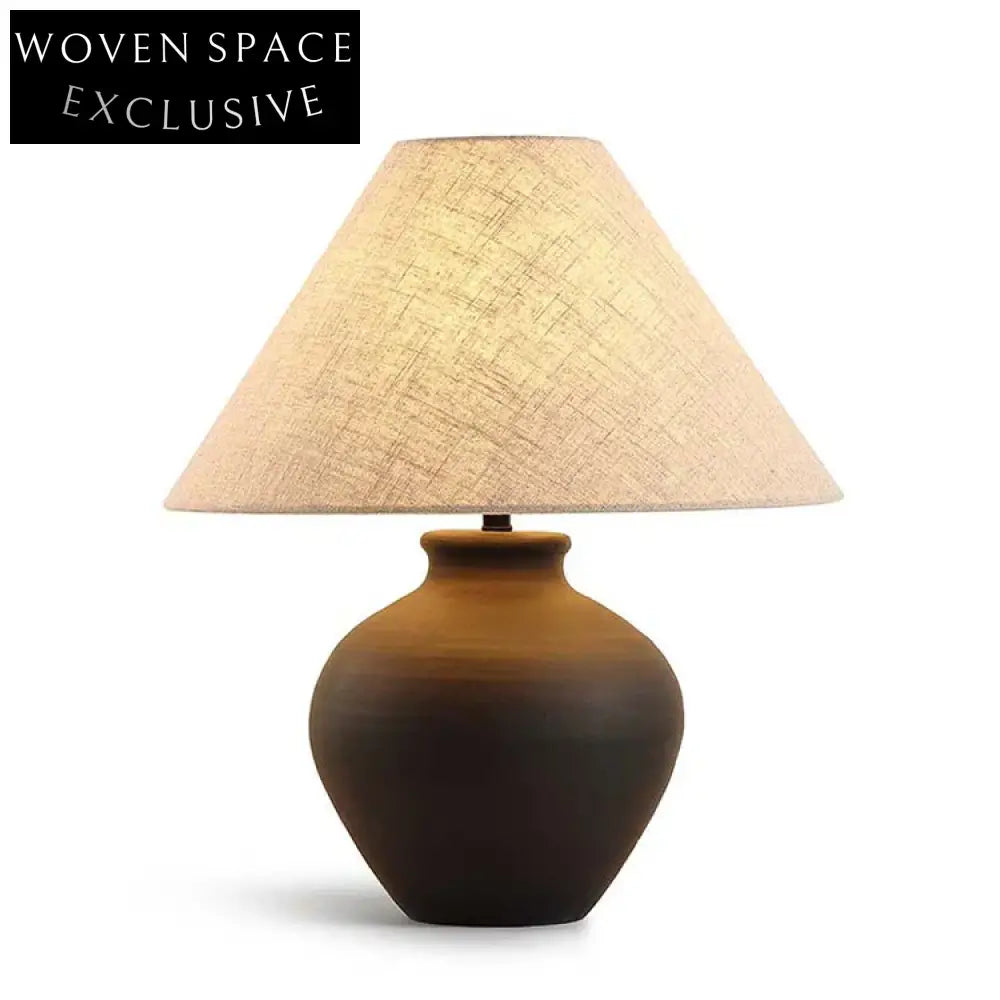 Elegant Cylindrical Ceramic Table Lamp with Touch Control LED