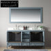 Elegant Double Sink Bathroom Vanity - Solid Wood, Marble Top, Soft-Close Cabinet