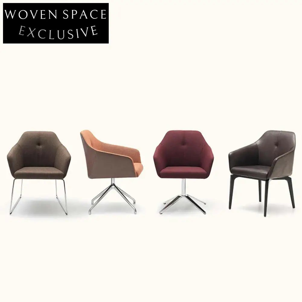 Elegant Ergonomic Leather Swivel Computer Desk Chair for Home Office