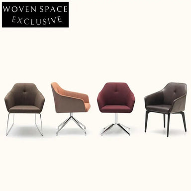 Elegant Ergonomic Leather Swivel Computer Desk Chair for Home Office