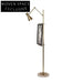 Elegant European Style Iron Marble Base Gold Living Room Floor Lamp