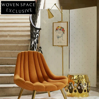 Elegant European Style Iron Marble Base Gold Living Room Floor Lamp