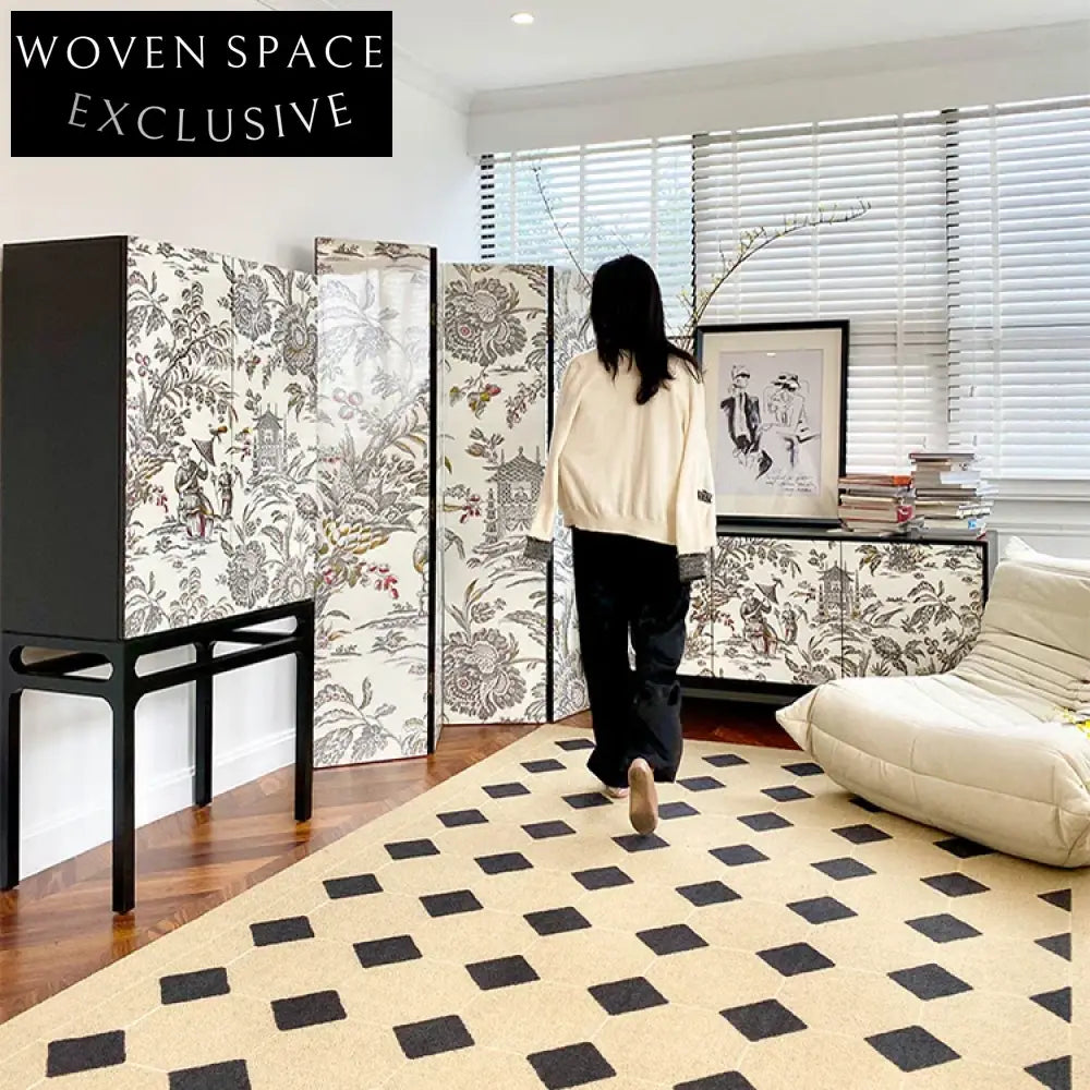 Elegant European Style Solid Wood Living Room Storage Sideboard Cabinet