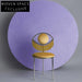 Elegant Eye Shape Metal Dining Chair, Velvet Upholstered, Modern Stainless Steel Frame