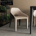 Elegant Fabric Dining Chair with Solid Wood Frame for Modern Homes