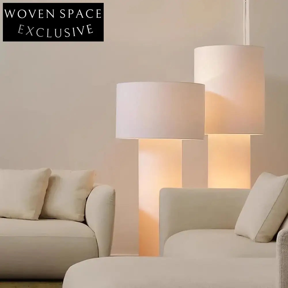 Elegant Fabric LED Floor Lamp for Modern Home Decor and Cafe Spaces