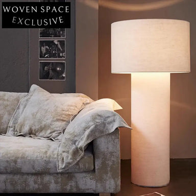 Elegant Fabric LED Floor Lamp for Modern Home Decor and Cafe Spaces
