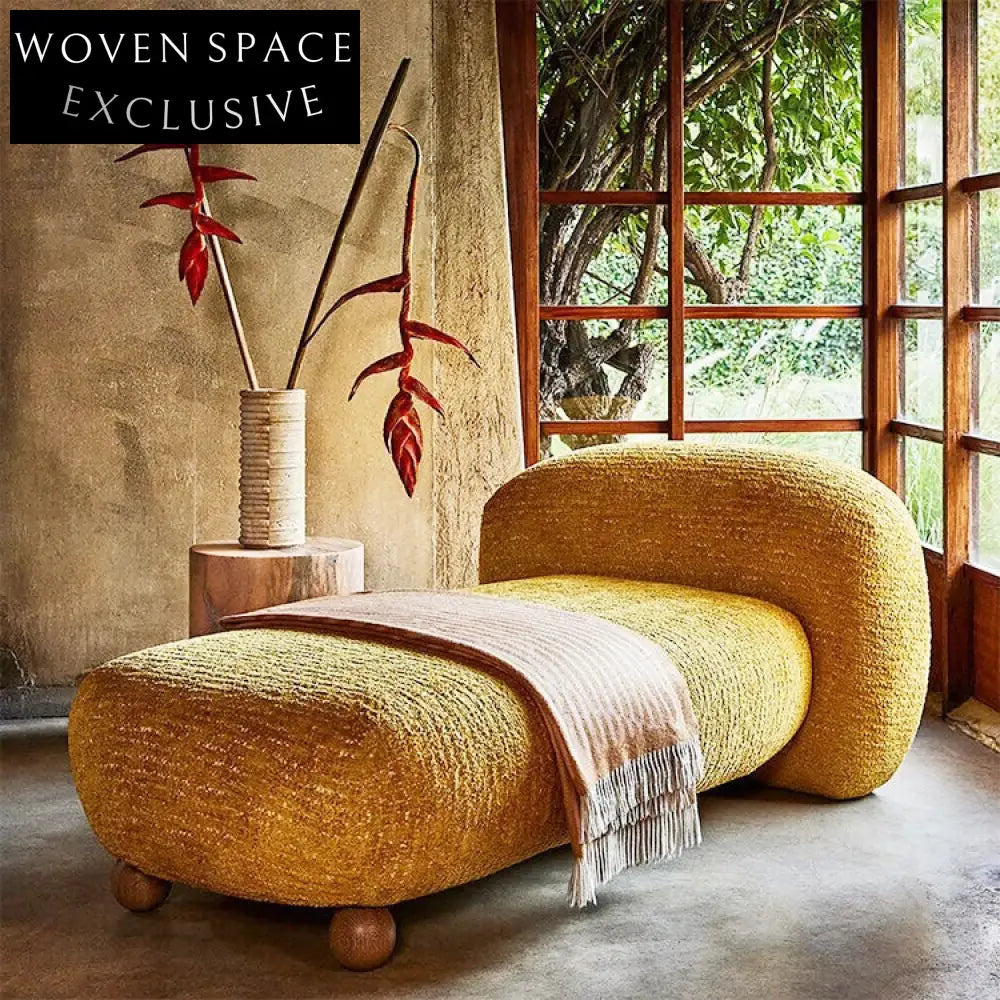 Elegant Fabric Lounge Chair, Modern Design, Wooden Base, Comfortable Seating Chair