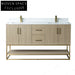 Elegant Freestanding Modern Double Sink Bathroom Storage Vanity