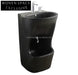 Elegant Freestanding Porcelain Pedestal Basin for Wudu Foot Washing & Modern Spaces