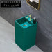 Elegant Freestanding Solid Surface Artificial Stone Modern Bathroom Pedestal Sink